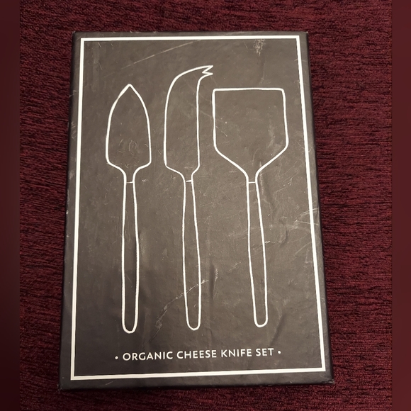 Organic cheese knife set by Santa barbara design studio - Picture 1 of 4